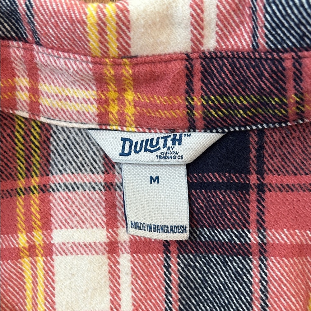 Duluth Trading Co Red and Yellow Plaid Shirt - Picture 2 of 2